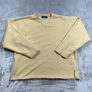 Fred Perry Sweatshirt Jumper Men’s Medium Mustard Yellow Sweater